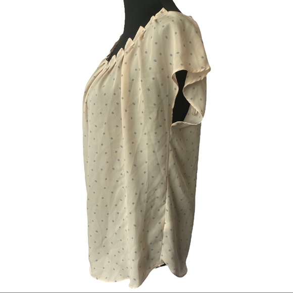 Light Pink Polka Dot Blouse by Lauren Conrad - Picture 5 of 6